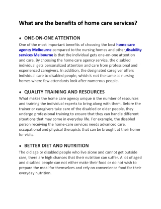 Home Care Agency