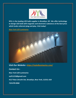 New York LED Luminaries at Best Price