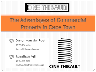 The Advantages of Commercial Property in Cape Town