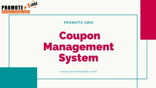 What is the coupon management system?