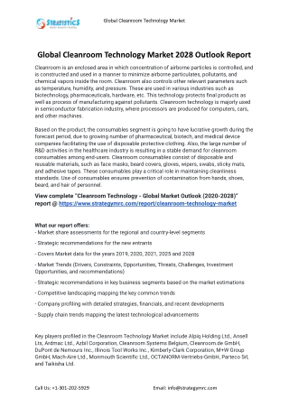 2021 Cleanroom Technology Market Global Analysis Report