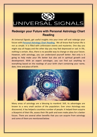 Personal Astrology Chart Reading