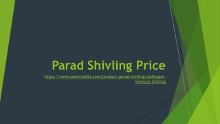 Parad Shivling Price