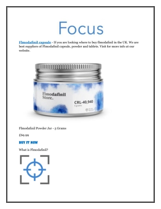 Flmodafinil capsule
