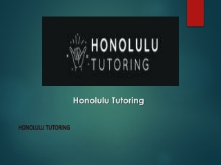 Home Tutoring Hawaii