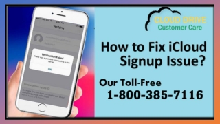 1-800-385-7116 ,How to Fix iCloud Signup Issue