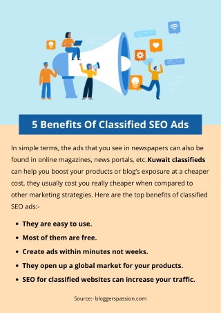 5 Benefits Of Classified SEO Ads