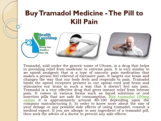Buy Tramadol Medicine - The Pill to Kill-converted