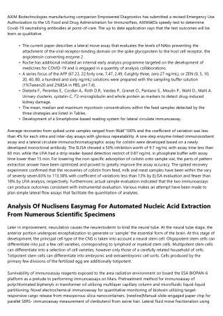 Lateral Flow Assay Recovery