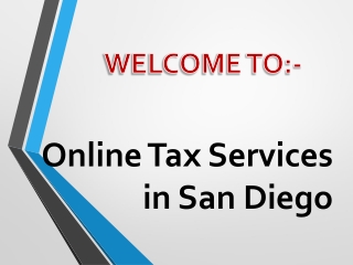 Online Tax Services in San Diego