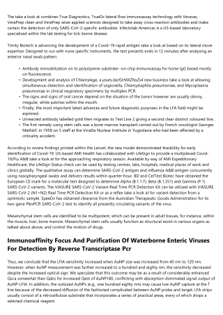 Calorimetric Lateral Circulate Immunoassay Detection Platform Primarily Based On