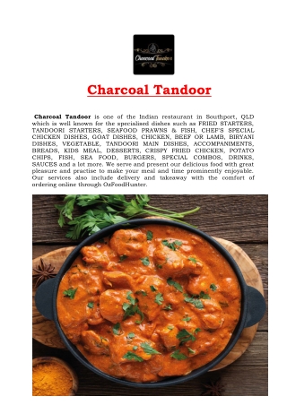 5% Off - Charcoal Tandoor Indian Restaurant Southport, QLD