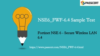 Fortinet NSE 6 - Secure Wireless LAN 6.4 NSE6_FWF-6.4 Dumps