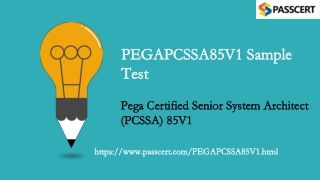 Free 2021 PCSSA Version 8.5 PEGAPCSSA85V1 Dumps