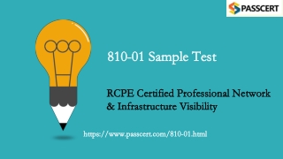 RCPE Network Performance Management (NPM) 810-01 Exam Dumps