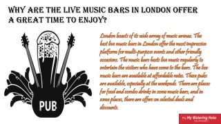 best live music bars in London