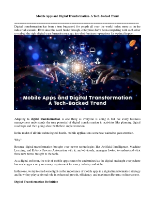 Mobile Apps and Digital Transformation- A Tech-Backed Trend (2)