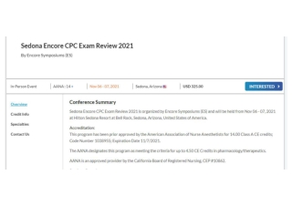 Sedona Encore CPC Exam Review 2021, Sedona, Arizona