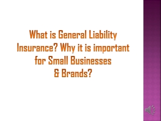What is General Liability Insurance Why it is important for Small Businesses & Brands