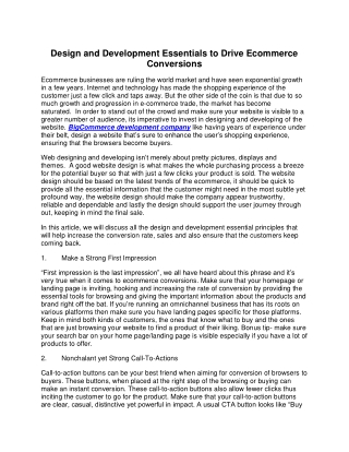 BigCommerce Development Company