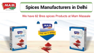 Spices Exporters in India | Masala Manufacturers in Delhi