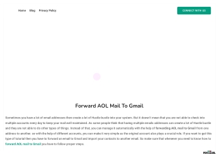 Forward AOL Mail To Gmail
