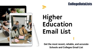 Higher Education Mailing Lists | Higher Education Email List