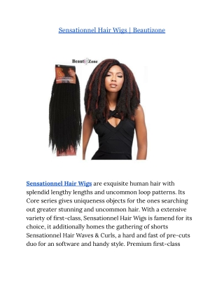 sensationnel hair wigs  Beautizone