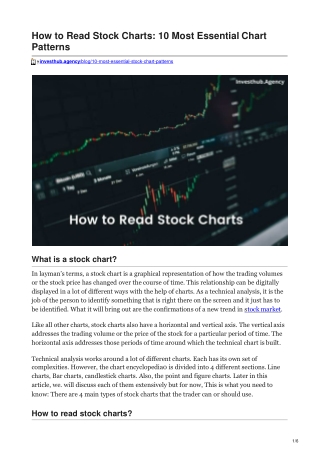 How to Read Stock Charts 10 Most Essential Chart Patterns