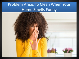 Problem Areas To Clean When Your Home Smells Funny