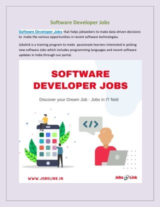 Software Developer Jobs