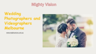 Wedding Photographers and Videographers Melbourne