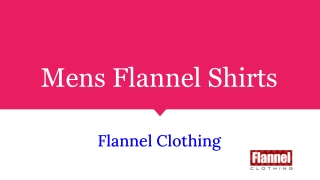 Mens Flannel Shirts Wholesale from Flannel Clothing