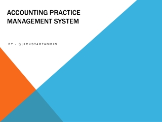Accounting Practice Management Software System – QSA