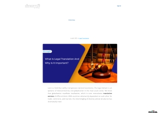 What is legal translation and why is it important