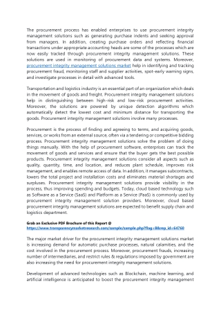 procurement integrity management solutions