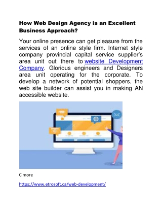 How Web Design Agency is an Excellent Business Approach