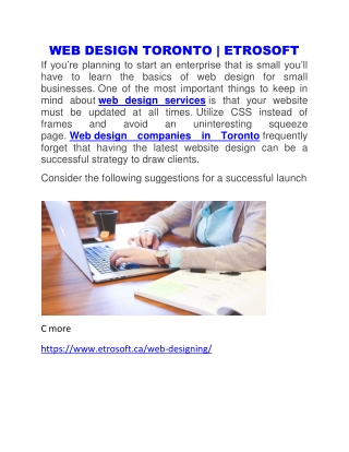 WEB DESIGN TORONTO