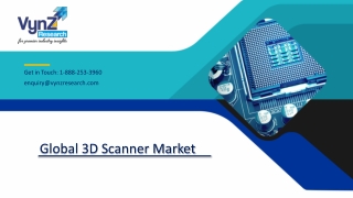 Global 3D Scanner Market – Analysis and Forecast (2021-2027)