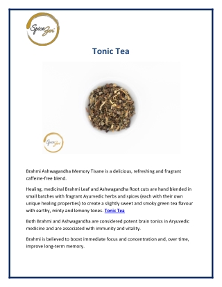 Tonic Tea