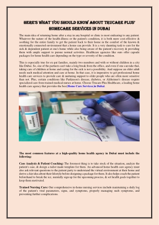 Home Care Services in Dubai PCR Test in Dubai