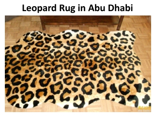 Leopard Rug Abu Dhabi