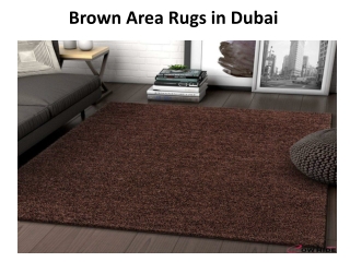 Brown Area Rugs in dubai