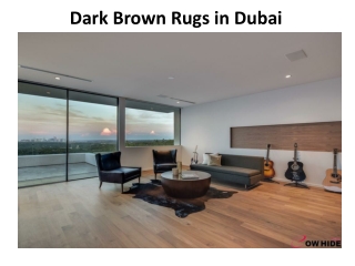 Dark brown rugs in dubai