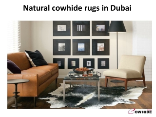 Natural cowhide Rugs in Dubai
