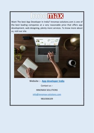 App Developer India | Innomax-solutions.com