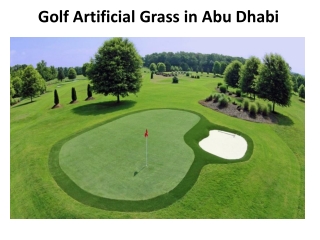 Golf Artificial Grass in Dubai