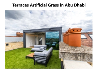 Terraces Artificial Grass in Dubai