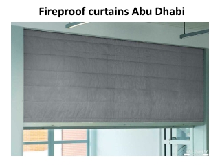 Fireproof Curtains in Abu Dhabi
