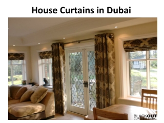 House Curtains Dubai